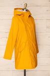 Icewind Yellow Button Up Raincoat w/ Sherpa Interior | La petite garçonne side view