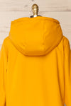 Icewind Yellow Button Up Raincoat w/ Sherpa Interior | La petite garçonne back close-up