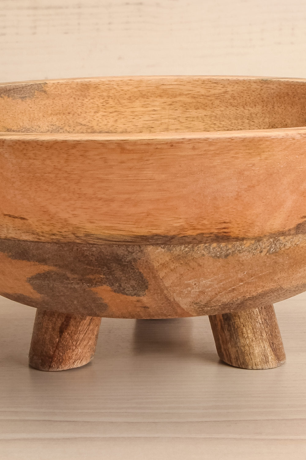 Idda Footed Wood Bowl | Maison garçonne details