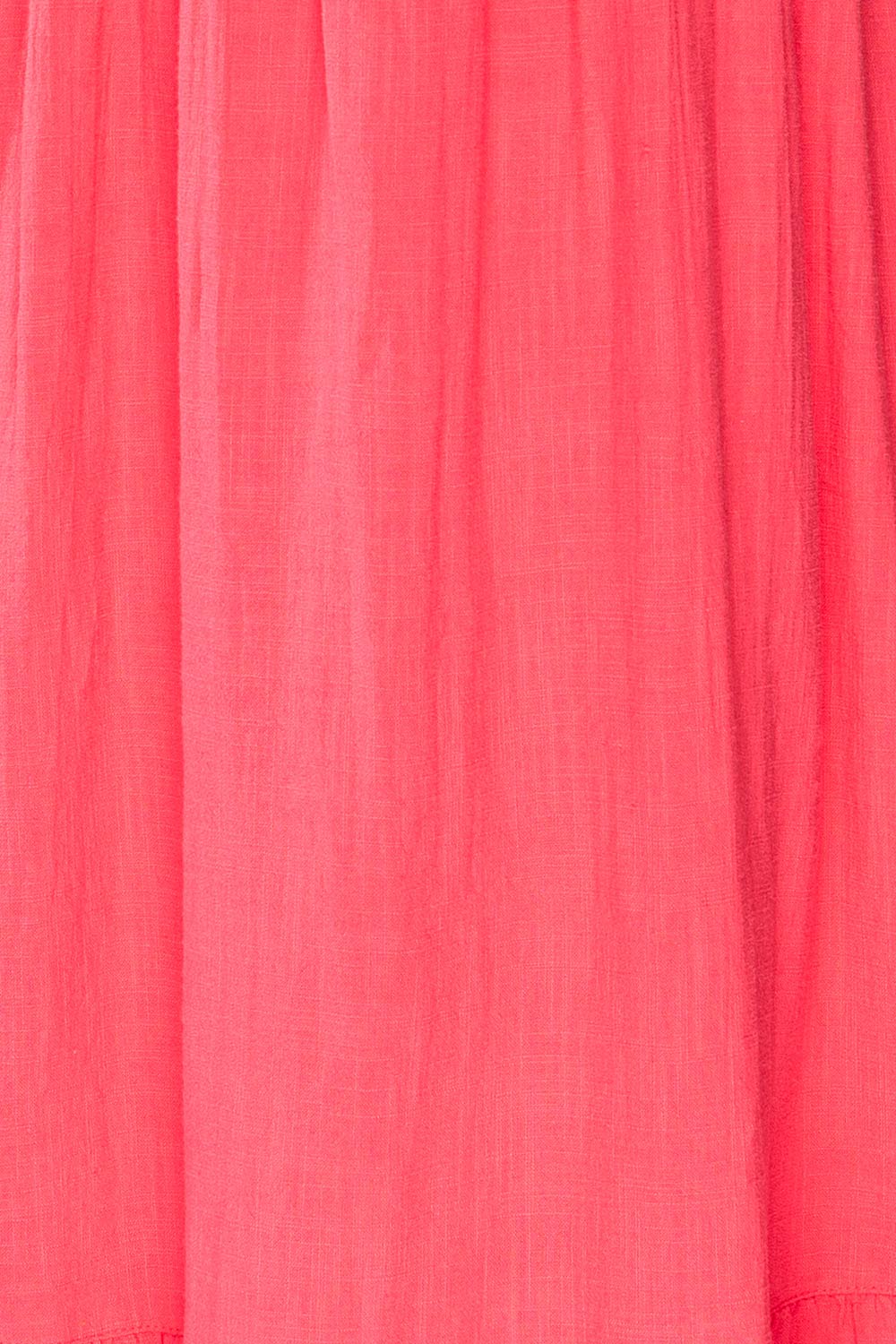 Igor Pink Layered Square Neck Midi Dress | La petite garçonne fabric