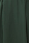 Iktomi Green A-Line Midi Dress w/ V Neck fabric | Boutique 1861