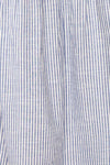 Ilona Blue Tie-Back Striped Midi Dress | Boutique 1861 fabric