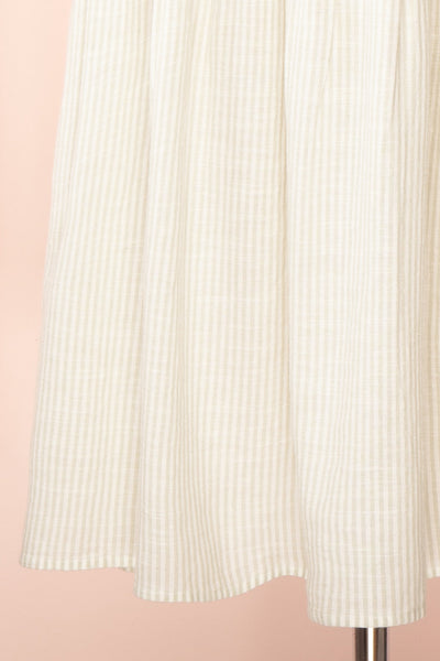 Ilona Sage Tie-Back Striped Midi Dress | Boutique 1861  bottom