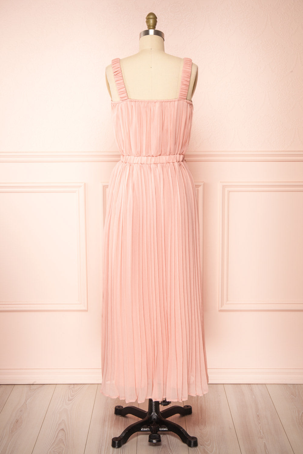 Inari Pink Pleated Midi Dress | Boutique 1861 frotn view