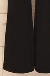 Inoke Black Ruffled Bustier Jumpsuit legs | La Petite Garçonne