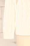 Invera Cream Knitted Sweater | La petite garçonne sleeve