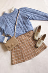 Invera Blue Knitted Sweater | La petite garçonne flat lay