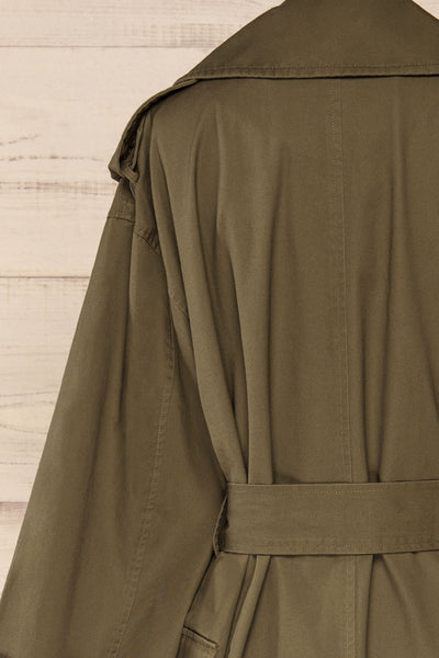 Inverasdale Khaki Oversized Trench Coat | La petite garçonne