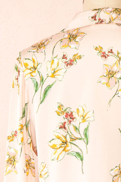 Irinna Cropped Floral Blouse | Boutique 1861 back close-up