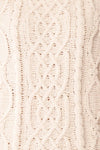 Irma Ivory Turtleneck Knit Sweater | La petite garçonne fabric