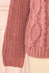 Irma Pink Turtleneck Knit Sweater | La petite garçonne bottom