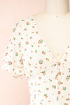 Irmelin Short Sleeve Floral Romper | Boutique 1861 front close-up
