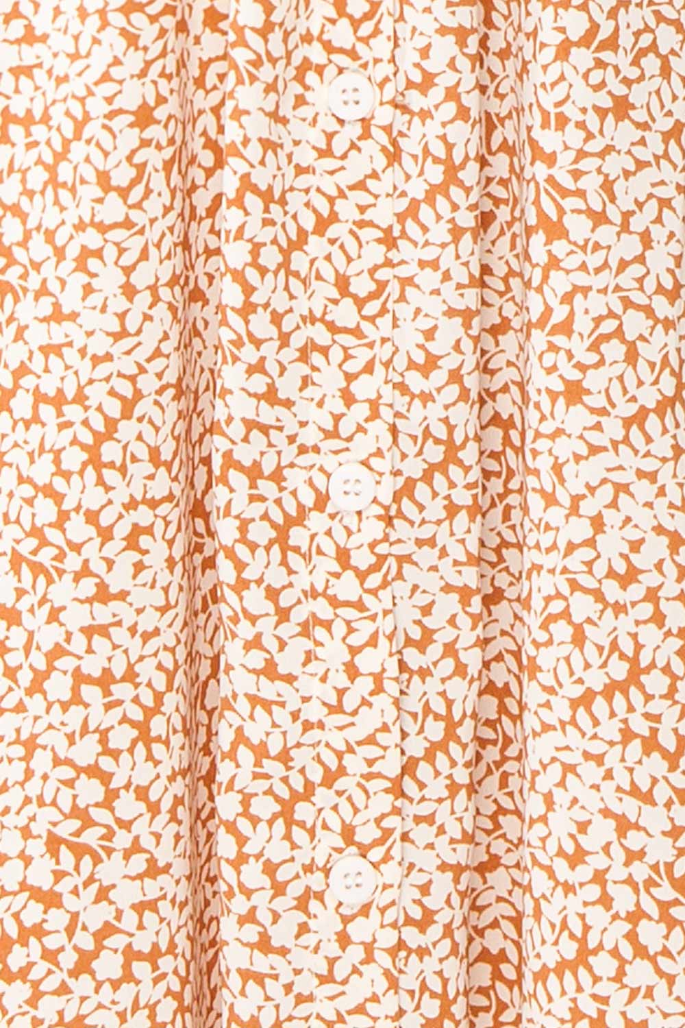 Irmy Floral Print Short Sleeve Midi Dress | Boutique 1861 fabric 