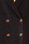 Irun Black Long Knit Cardigan | La petite garçonne fabric