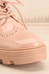 Itza Beige Pink Matt & Nat Oxford Shoes front close-up | La Petite Garçonne