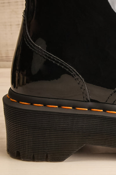 Jadon Black Patent Dr. Martens Platform Boots | La petite garçonne side back close-up