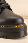 Jadon Faux Fur Lined Black Pisa Dr. Martens Boots | La petite garçonne front close-up