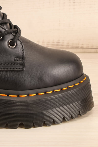 Jadon Faux Fur Lined Black Pisa Dr. Martens Boots | La petite garçonne side close-up