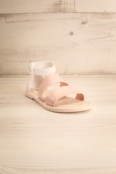 Jamsa Pink Gladiator Sandals | La petite garçonne front view