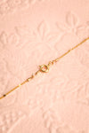 Jane Fonda Golden Medallion Pendant Necklace closure | Boutique 1861