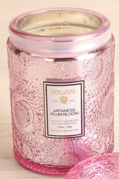 Medium Jar Candle Japanese Plum Bloom | La petite garçonne open close-up