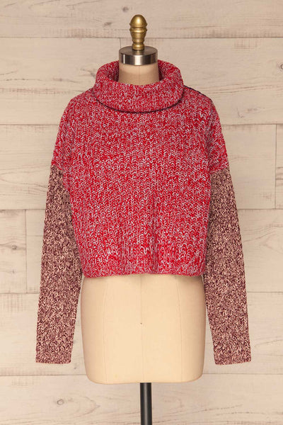 Jaroslaw Colourful Turtleneck Knit Sweater | La Petite Garçonne front view