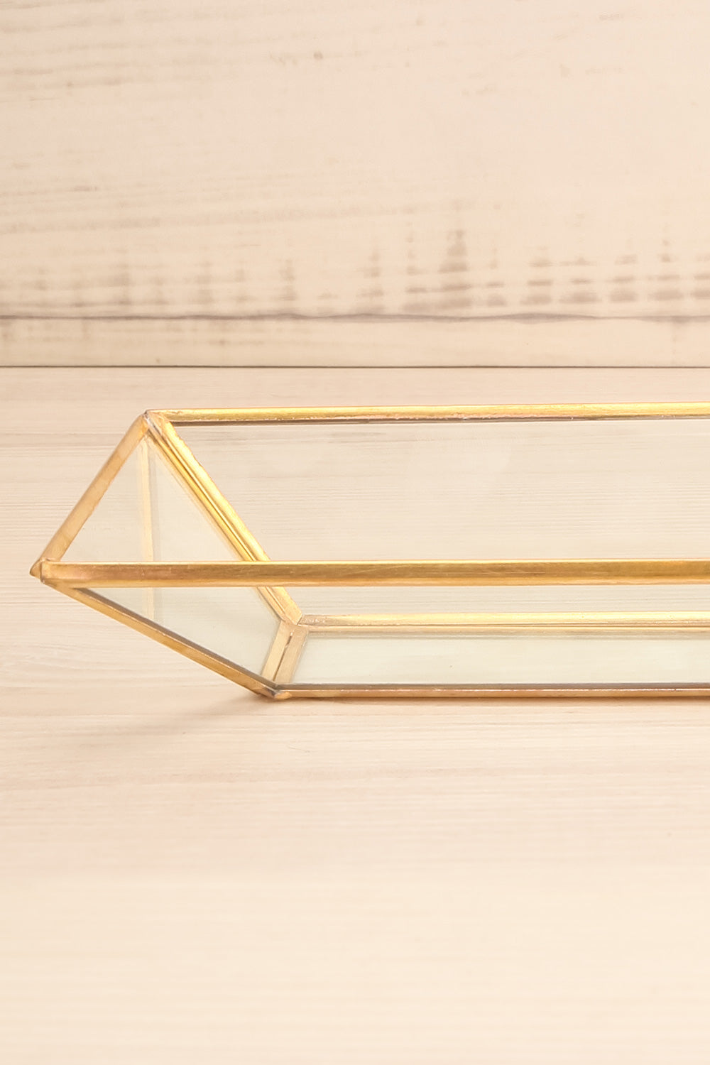 Jaucourt Golden Metal & Clear Glass Dish close-up | La Petite Garçonne Chpt. 2