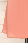Jaurel Dusty Pink Short Sleeve Wrap Dress | La petite garçonne bottom