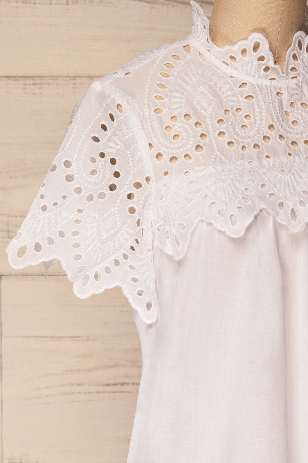 Jelcz Salt White Lace Collar Blouse Top | La Petite Garçonne 4