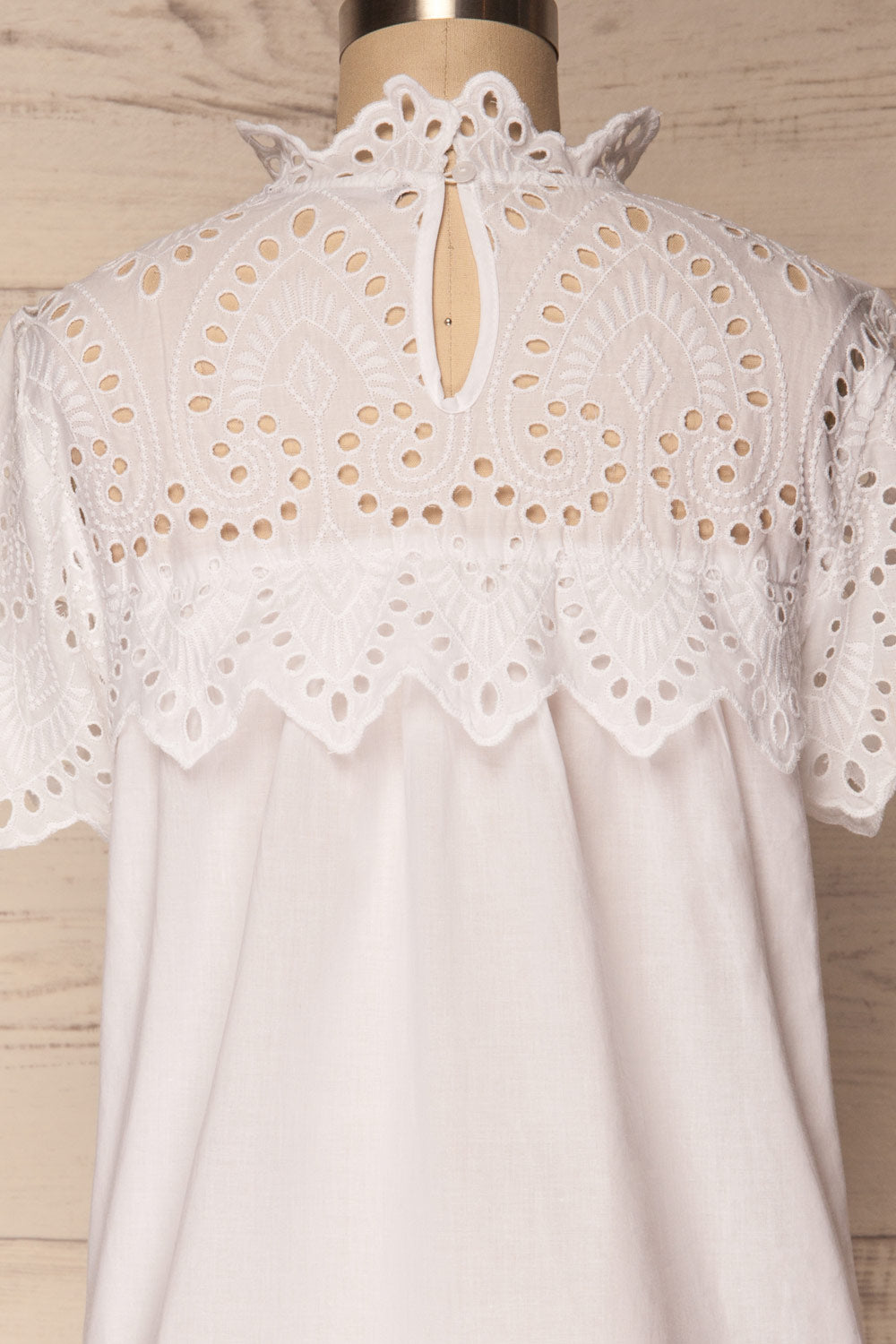 Jelcz Salt White Lace Collar Blouse Top | La Petite Garçonne 6