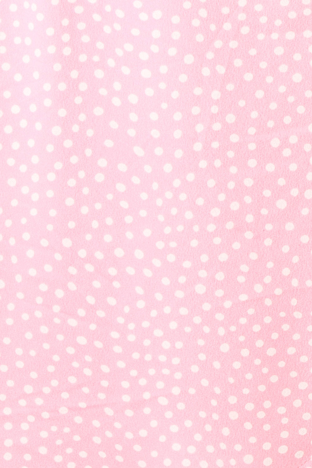 Jenny Pink Polka-Dot Wrap Dress w/ Ruffles | Boutique 1861 fabric 