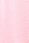 Jenny Pink Polka-Dot Wrap Dress w/ Ruffles | Boutique 1861 fabric