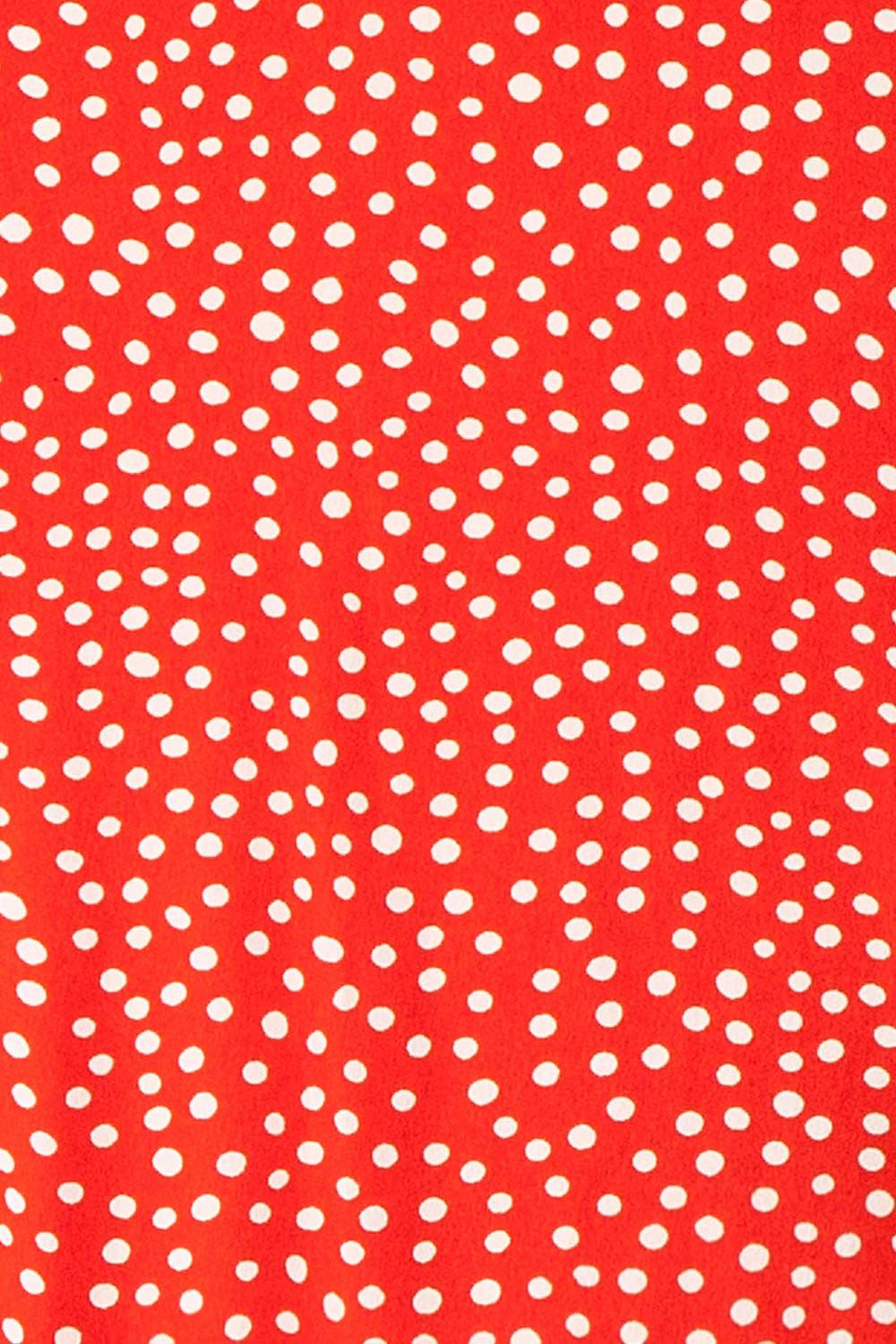 Jenny Red Polka-Dot Wrap Dress w/ Ruffles