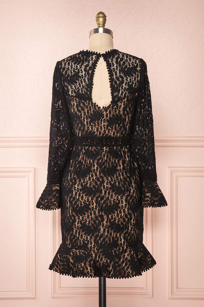 Jessamy Noire Lace Dress | Robe Cocktail | Boutique 1861 back view