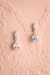 Jezebel Silver Crystal Pendant Earrings | Boutique 1861