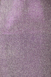 Jeziorany Purple Glittery Dress | Robe Mauve fabric close up | Boutique 1861