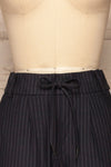 Jeziorna Navy Striped Pants | Pantalons | La Petite Garçonne front close-up