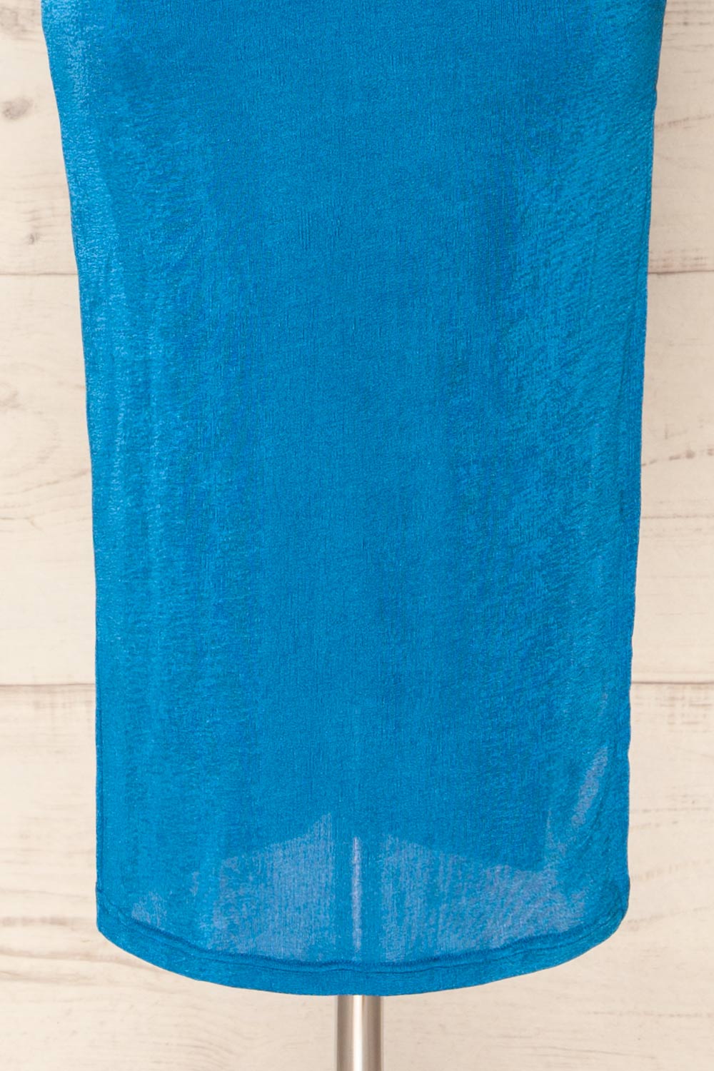 Jhoye Blue Shimmery Midi Dress w/ Removable Top | La petite garçonne bottom 