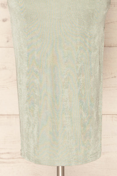 Jhoye Sage Shimmery Midi Dress w/ Removable Top | La petite garçonne bottom