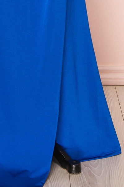 Jihyo Blue Mermaid Maxi Dress w/ Laced-Back | Boutique 1861 bottom