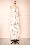 Jimena V-Neck Floral Print Dress | Boutique 1861 side view