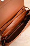 Jodith Cognac Faux-Leather Pixie Mood Handbag inside view | La Petite Garçonne