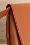 Jodith Cognac Faux-Leather Pixie Mood Handbag side close-up | La Petite Garçonne