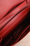 Jodith Red Faux-Leather Pixie Mood Handbag inside close-up | La Petite Garçonne