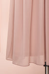 Joelle Mauve Chiffon Cocktail Dress | Robe | Boutique 1861 bottom close-up