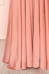 Johanie Pink Satin Maxi Dress | Boudoir 1861 bottom