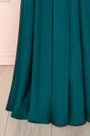 Johanie Emerald Satin Maxi Dress | Boudoir 1861 bottom