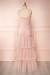 Johanne Nude Pink Layered Tulle Mermaid Dress | Boutique 1861 back view