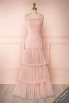 Johanne Nude Pink Layered Tulle Mermaid Dress | Boutique 1861