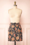 Jondora Floral Short Skirt w/ Belt | Boutique 1861 front view